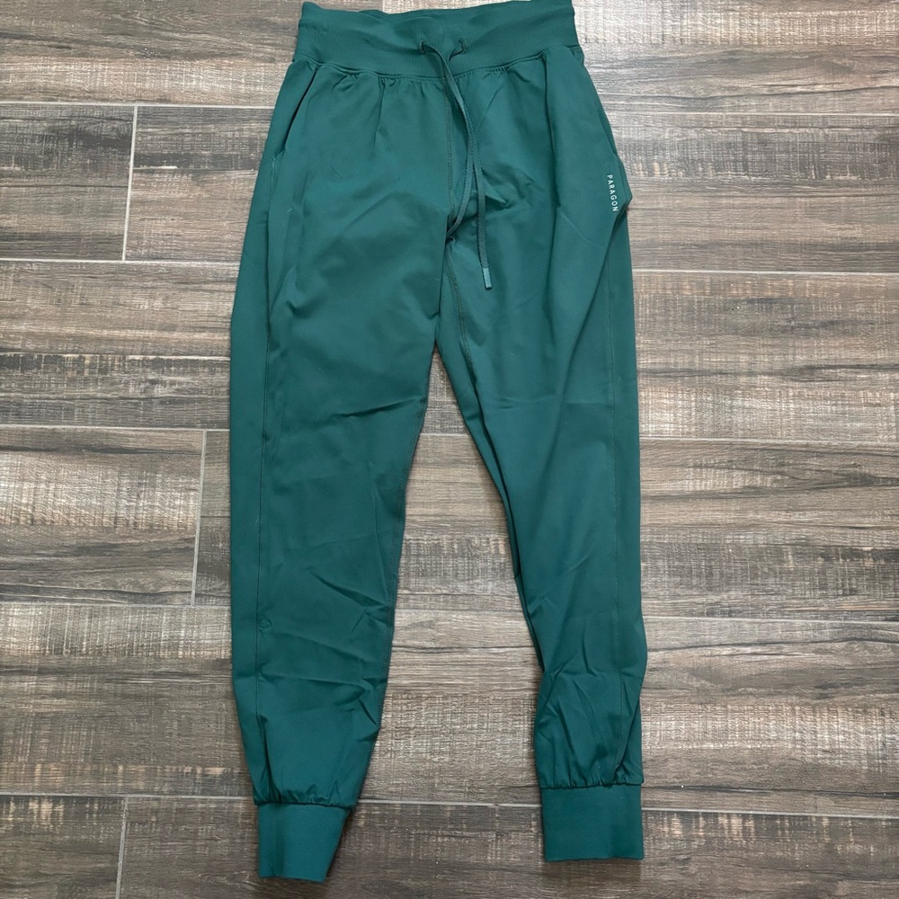 Women’s Green Jogger Pants with Drawstring Waist